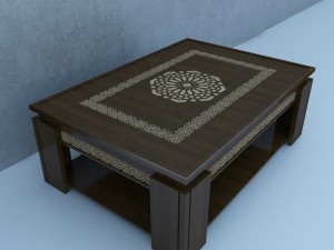 moroccan table 3D Model