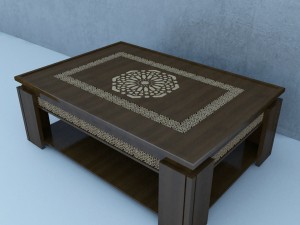 moroccan table 3D Model