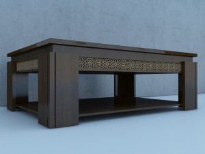 moroccan table 3D Model