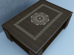 moroccan table 3D Model