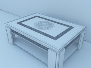 moroccan table 3D Model