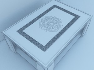 moroccan table 3D Model