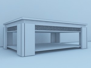 moroccan table 3D Model