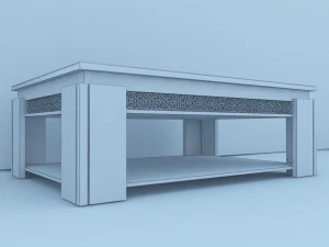 moroccan table 3D Model