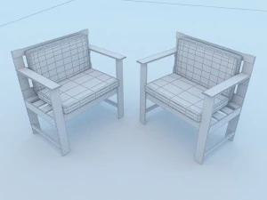 terrace chair 3D Model
