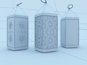 traditional moroccan lantern 3D 模型