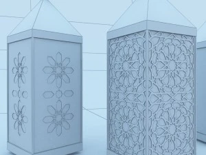 traditional moroccan lantern 3D Model