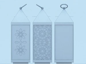 traditional moroccan lantern 3D Model