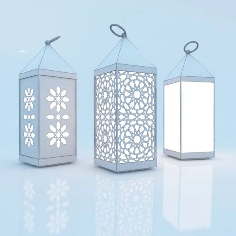 traditional moroccan lantern 3D Model .c4d .max .obj .3ds .fbx .stl .blend