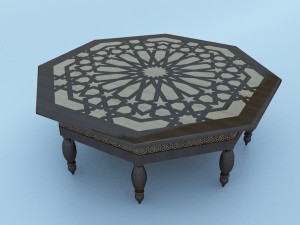 moroccan table 3D Model