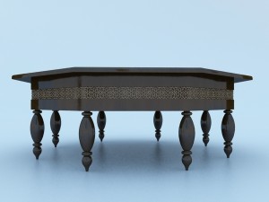 moroccan table 3D Model