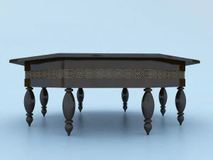 moroccan table 3D Model