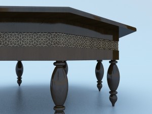 moroccan table 3D Model