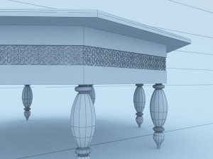 moroccan table 3D Model