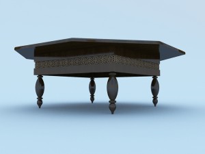 moroccan table 3D Модель