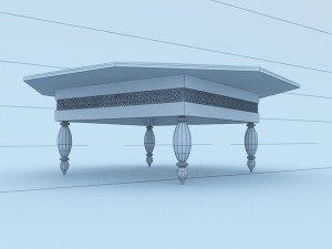 moroccan table 3D Модель