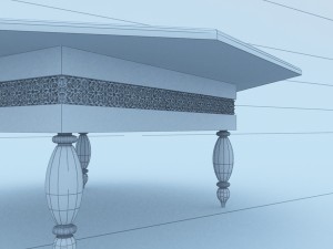 moroccan table 3D Модель