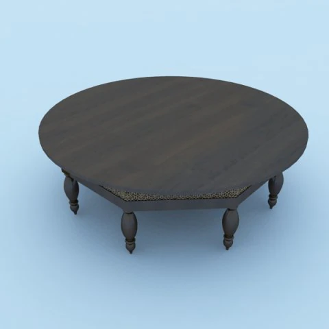 moroccan table 3D Model .c4d .max .obj .3ds .fbx .stl .blend 