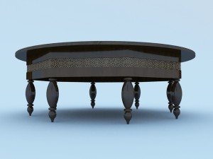 moroccan table 3D मॉडल
