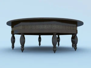 moroccan table 3D Model