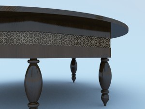 moroccan table 3D मॉडल