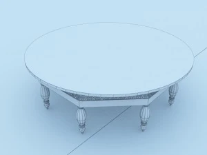 moroccan table 3D Model
