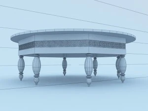 moroccan table 3D Model