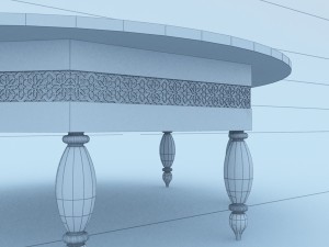 moroccan table 3D मॉडल