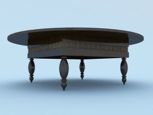 moroccan table 3D Model