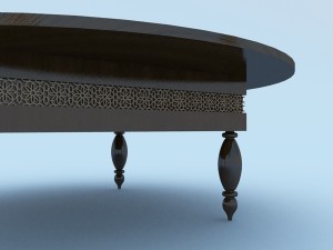 moroccan table 3D Model