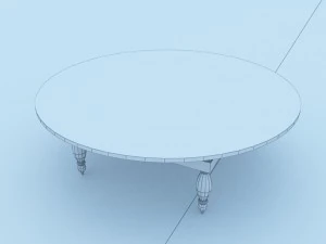 moroccan table 3D Model