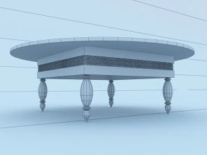moroccan table 3D Model