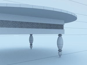 moroccan table 3D Model