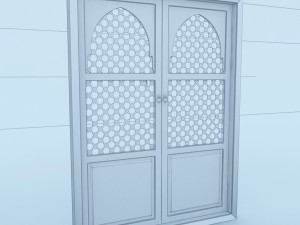 moroccan door 3D 모델