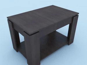 테이블 80x50x50cm 3D 모델