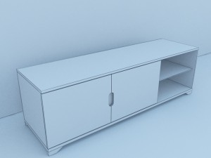 modern tv stand 3Dモデル