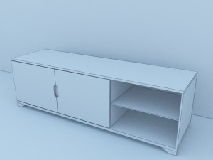 modern tv stand 3Dモデル