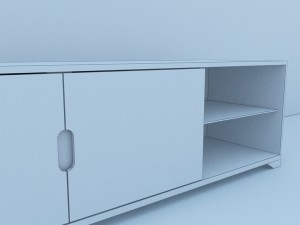 modern tv stand 3Dモデル