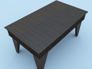 moroccan table 3D Model