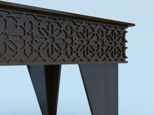 moroccan table Model 3D