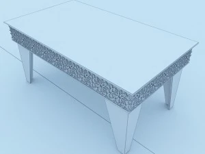 moroccan table 3D Model
