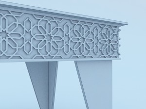moroccan table Model 3D