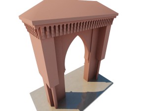 traditional moroccan door Modèle 3D