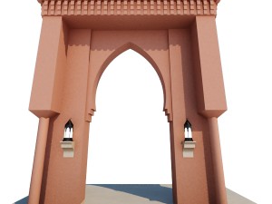 traditional moroccan door Modèle 3D