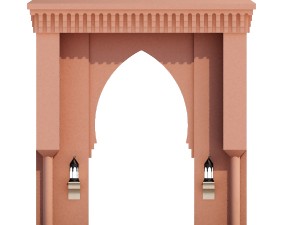 traditional moroccan door Modèle 3D