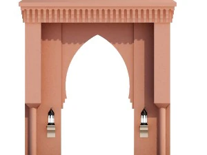traditional moroccan door 3D Model