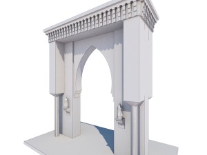traditional moroccan door Modèle 3D