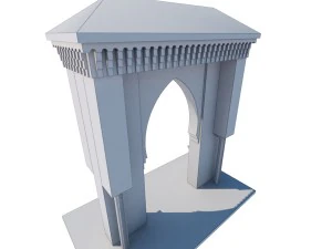traditional moroccan door 3D Model