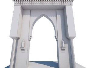 traditional moroccan door Modèle 3D