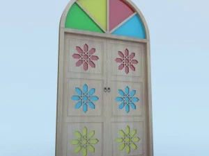 porta marroquina tradicional Modelo 3D
